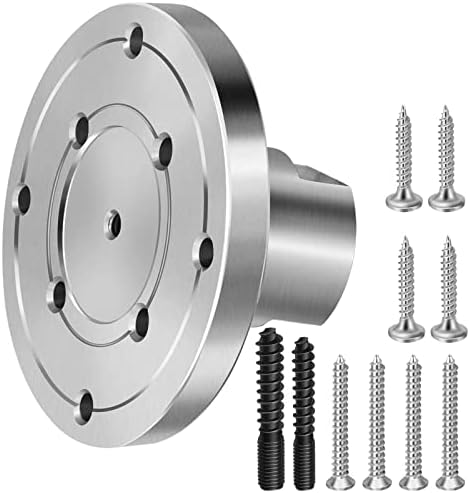 SENDUO Woodworking 4" Lathe Faceplate with Screwchuck,for 1" x 8TPISpindle