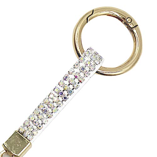 Porte-clés tendance strass blancs boule de cristal finitions de qualité - 5