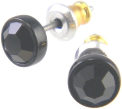 Amazon ピアス メンズ ブラック黒4 5mmストーン チタン軸 レディース 石ピアス ピアス 通販