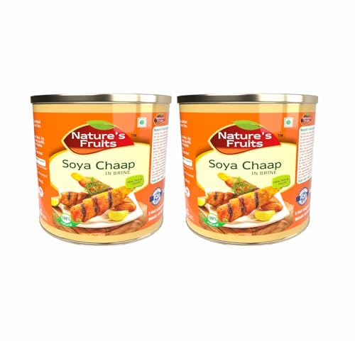 Soya Chaap in Brine 29 oz – Ready-to-Cook Protein – Ideal for Grilling, Tikka & Curry – Packed in Brine for Extended Shelf Life – Perfect for Restaurants & Grocery Shelves (Pack of 2)