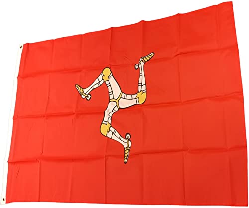 NWFlags Isle of Man Flag 3ft x 2ft 75d Premium Polyester Suitable For Flagpoles