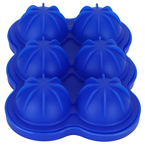 Molde para cubitos de hielo de silicona Zerodis 6 compartimentos azul oscuro miniatura 1