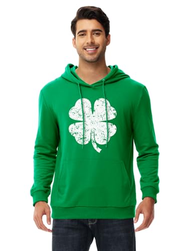 AOBUTE Mardi Gras Hoodie Men Women St Patricks Day Shamrock Hooded Shirts 6