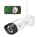 Hiseeu [5MP+2-Way Audio] Outdoor Security Camera Waterproof Home Security CCTV WiFi Outdoor IP Camera with,Color Night Vision,Motion Detection,Remote Access and Compatible System