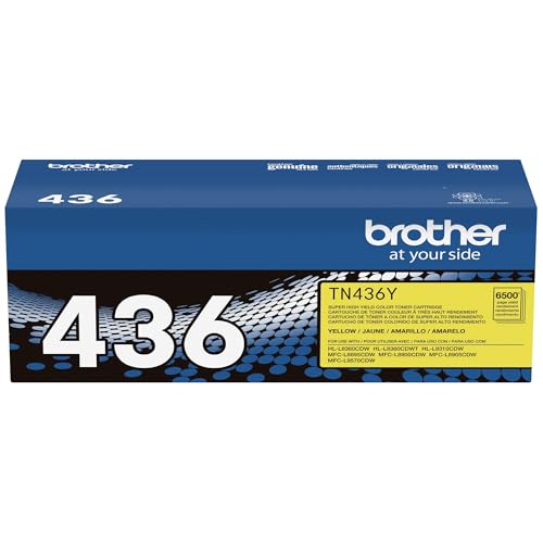 Brother Genuine Super High Yield Toner Cartridge, TN436Y, Replacement Yellow Toner, Yield up to 6,500 Pages, Amazon Dash Replenishment Cartridge - image 7