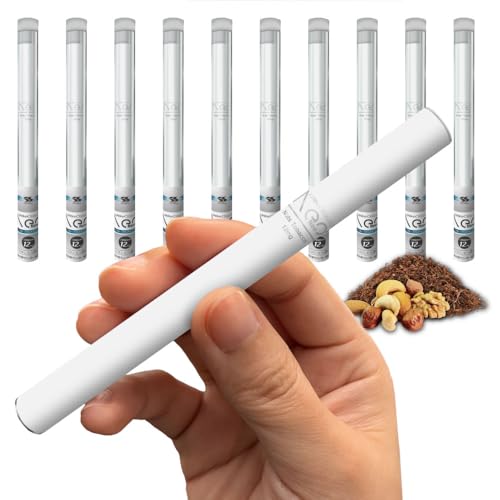 iSmoke Cigaless Neo シガレスネオ シガレス リモネン リモネート 天然成分 配合 電子タバコ タール ニコチン0 VAPE 使い捨て (重さ 12mg, ナッツタバコ 10本)