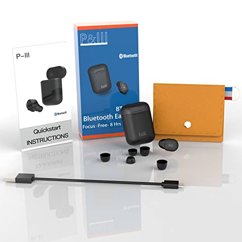 P&Lll Bluetooth Mini Single Earbud Wireless Invisible Pro Headset 8Hrs Playtime Noise Smallest In-Ear Noise Cell Phone With Hands-Free Earpiece For Iphone Samsung Android Car Mic Earphone #TOP5