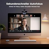 UGREEN FineCam Lite 4K, UHD Webcam 4K, Webcam mit Mikrofon und Objektivabdeckung, PC Kamera Autofokus, 70°FOV, USB-A/C Anschluss, für PC/Laptop/Windows/Mac/Linux/Skype/FaceTime – Ansicht 5