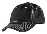 District Threads DT612 - Rip and Distressed Cap - Black/Chrome - OSFA