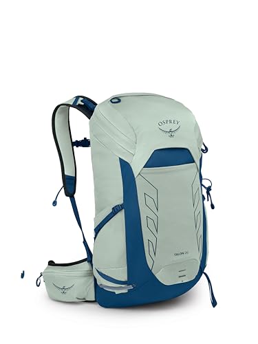 Image of Osprey Talon 26L Men's Lightweight Hiking Backpack - Daypack for Travel & Camping, Frosty Mint Green /Night Shift