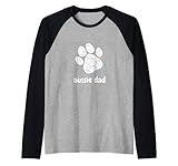 Photo Gallery aussie dad dog lover cucciolo papà cane australiano razza papà maglia con maniche raglan Photo Gallery aussie dad dog lover cucciolo papà cane australiano razza papà maglia con maniche raglan