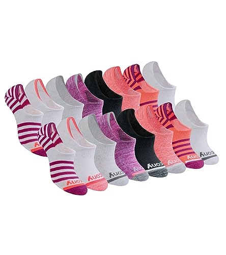 Image of Saucony Women's No Show Cushioned Invisible Liner Socks (8, 16 Pairs)