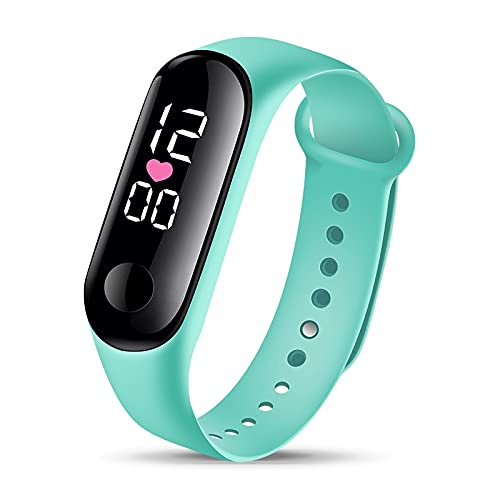 Reloj para niña Reloj para niños Niñas Vida Digital LED Reloj Deportivo Fecha electrónica Relojes Reloj de Regalo Relojes para niñas (Color : Yellow)