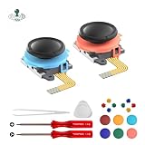 AKNES HallPi TMR Joystick Sostitutivo per Switch 2 JoyCon (Rosso e Blu)