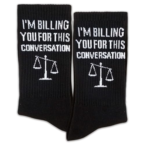 SSQBZU Im Billing You for This Conversation, Law Themed Lawyer Socks (114)