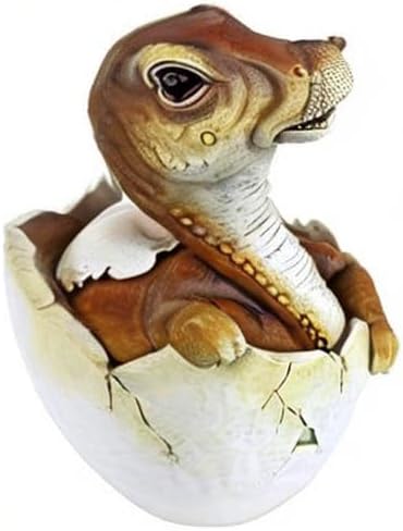 Baby Raptor Dino Egg Statue