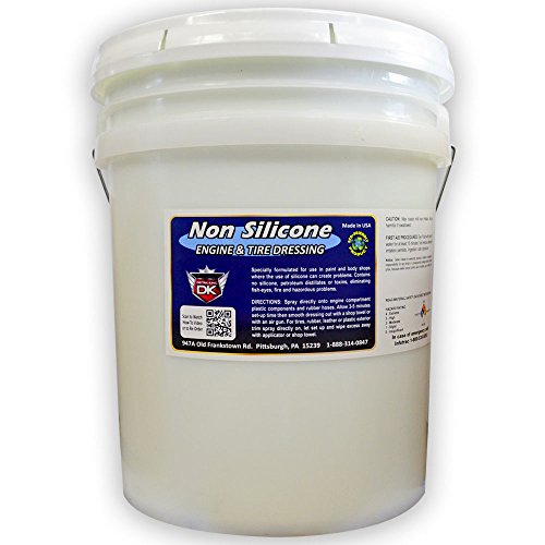 Detail King Non-Silicone Engine Bay Dressing And Tire Dressing Spray - Designed for Safe Use in Body Shops - 5 Gallon