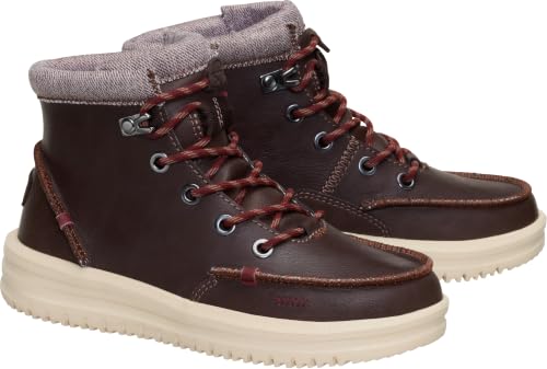 Image of HEYDUDE Boy's Youth Bradley Classic Boot | Water Repellent Lace Up Boot