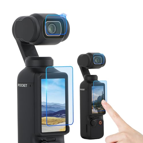DJI Osmo Pocket 4 �Ή� �ی�t�B���� �K���X�t�B���� 2�� + �J�����t�B����2�� �y���v4���Z�b�g�z ���{�����Ɏq�̗p �d�x9H �ϏՌ� ��U�h�~ �C�A�[�� �\��t���ȒP �I�Y���|�P�b�g4 ��p�� �t�B���� �����K���X ��ʕی� �J�o�[