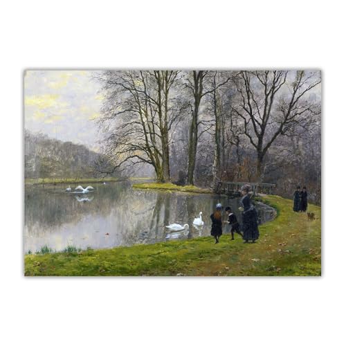 Peinture 5D François Firmin Girard Walk By The Lake broderie diamant 50x60 cm