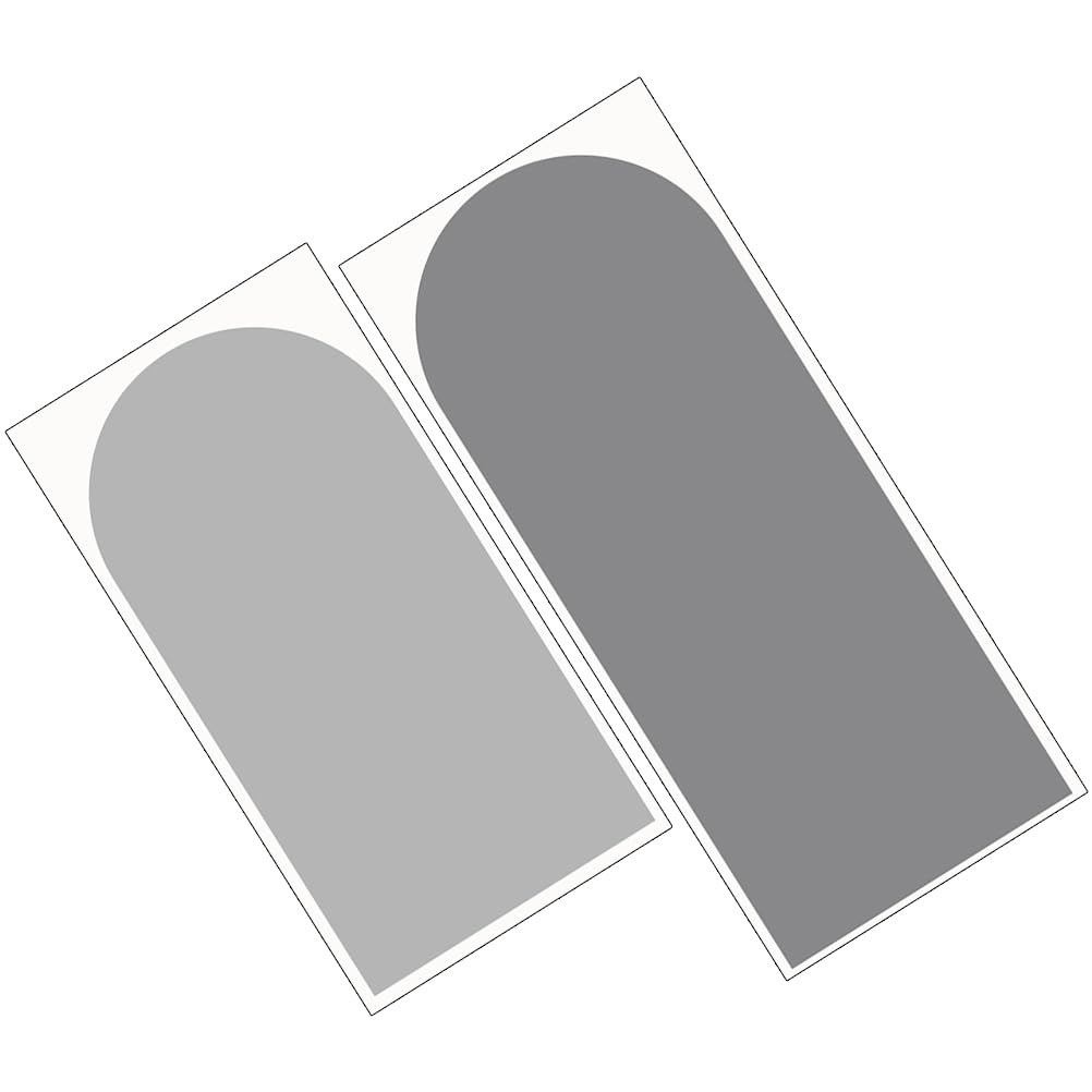 Calcomanía de Pared Artística Geométrica Diseño de en Pvc, Adhesivo Fuerte y Resistente, 2 Piezas para Decoración del Salón y Ventanas
