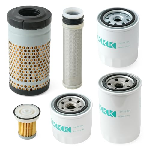 GLOXTED 6C060-99414 32721-58242 Maintenance Filter Kit Compatible with Kubota LX2610HSD Tractor Replace HHK72-14080 HH150-32094 HH670-37712 6A32059930 6A100-82630 32721-58240