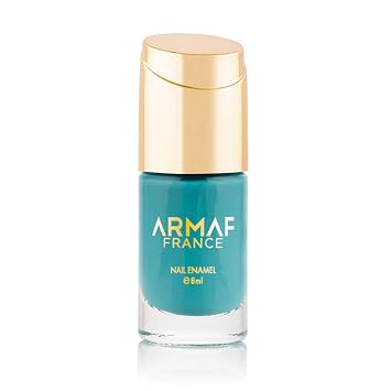 Armaf Beaute Nail Enamel - Ocean Breeze | Nail Polish Top Coat, Intense Glitter, Gel Nail Polish, Long-Lasting Formula, Smooth Finish | 8ml