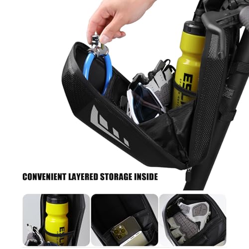 Sac scooter 2L imperméable et réfléchissant avec double fermeture pour accessoires électriques