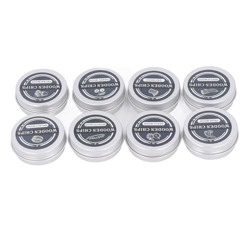 POENVFPO Trucioli di Legno per Affumicatura, Trucioli di Legno Puro a 8 Gusti con Quercia, Faggio, Noce Americano, Ciliegia, Mesquite, Noce, per Cocktail Affumicati, Barbecue