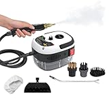 NOVAKA Limpiador de Vapor de Mano Portátil con 4 Boquillas, 2500W Limpiador Vapor Presurizada de Alta Temperatura...