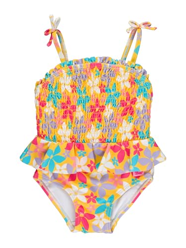 Image of RuffleButts Baby /Toddler Girls Ruffle Strap One Piece Swimsuit w /UPF 50+ Sun Protection