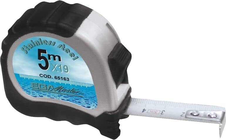 MEASURE TAPE INOX BIMAT NYLON MATT 5 M/16'X19MM(mm/inch)