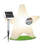 8 seasons design Solar Weihnachtsstern 60 cm, Shining Star (weiß) LED warmweiß, Dämmerungssensor – wetterfest – LED Stern für außen (Garten, Terrasse, Balkon) – winterfest – Weihnachtsbeleuchtung