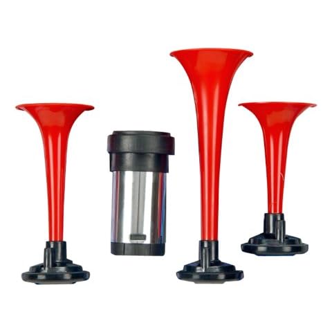 Wolo (405) Airmite 3 Trumpet Horns - 12 Volt Cover