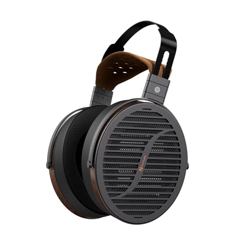 Fosi Audio i5 Słuchawki Planarne Magnetyczne z Otwartym Tyłem i Ultra Dużą Membraną 97mm, CNC Metal&Drewno Orzechowe,Przewodowe Słuchawki Studyjne dla Audiofilów do Urządzeń z Wieloma źródłami Dźwięku