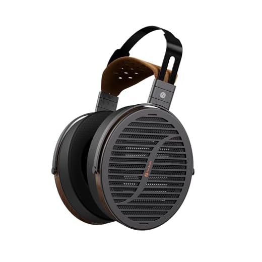 Fosi Audio i5 Open-Back Planar Magnetic Headphones with 97mm Ultra-Large Diaphragm, CNC Metal & Walnut Wood, Audiophile Wired Studio Headphones for Multi-Source Devices