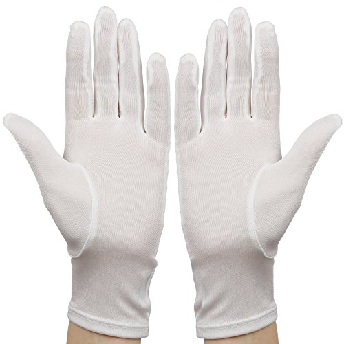 Membrane Guantes de Seda Blancos Hidratantes Eczema Protege la Piel de tus Manos Un Tamaño - Unisex