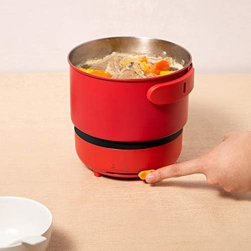 Olla Eléctrica Portátil Plegable para Viajes - 500W, 1.2L, Rojo miniatura 5