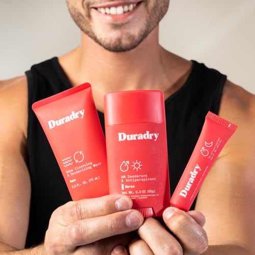 Duradry 3-Step System for Sweat Control - Deodorant for Men and Women, Sweat Minimizing Antiperspirant Gel, Deodorizing Body Wash Gift Set, Helps with Excessive Sweating, Odor Protection - Limitless - Thumbnail 7