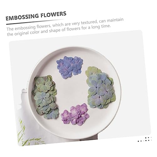 30 flores secas prensadas de hortensia para manualidades miniatura 7