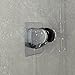 Strong Adhesive and Waterproof Shower Head Holder, Adjustable Handheld Shower Holder Wall Mount Shower Bracket (Silver - 2 Pack)