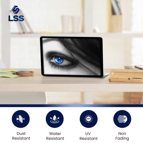 Image of LSS 15 15.6 inch Laptop Notebook Skin Sticker Cover Art Decal Fits 13.3 inch 14 inch 15.6 inch 16 inch HP Dell Lenovo Apple Asus Acer Compaq (Free 2 Wrist Pad Included) Blue Eye