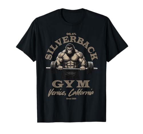 96,4 {63ce30b5bf4f89fb71e10fca285ef13b65a8795fba610b63cef1d6398b019e08} Silverback Gorilla, Fitnessbekleidung, Bodybuilding, Fitnessstudio T-Shirt 96,4 {63ce30b5bf4f89fb71e10fca285ef13b65a8795fba610b63cef1d6398b019e08} Silverback Gorilla, Fitnessbekleidung, Bodybuilding, Fitnessstudio T-Shirt