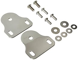 Smittybilt Inside Windshield Brackets – Stainless Steel (76-95 Jeep CJ/Wrangler YJ) - SB7408