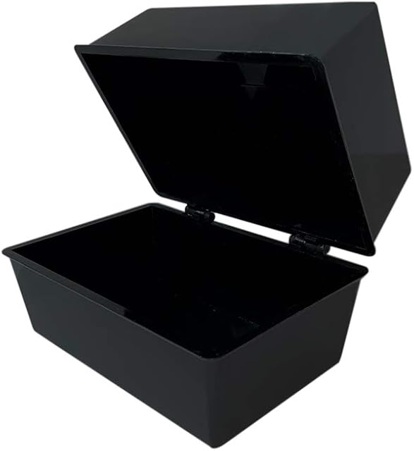 indigo® Office Index Record Card Box Filing Box (Black, 6" x 4")