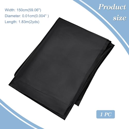 Premium 210 Denier Waterproof Canvas Fabric - 2 Yards of UV-Resistant Polyester for Outdoor Projects, Crafting & More - Black, 59" Wide 3 Premium 210 Denier Waterproof Canvas Fabric - 2 Yards of UV-Resistant Polyester for Outdoor Projects, Crafting & More - Black, 59" Wide - Image 2