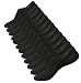 Produktbild ECOMBOS Unsichtbare Socken Damen - Frauen Halbsocken Sportsocken Unsichtbare Sneaker Socken Füßlinge atmungsaktiv Bambusfasern mit Silikon Grip rutschsicher Schwarz-A 6er Pack