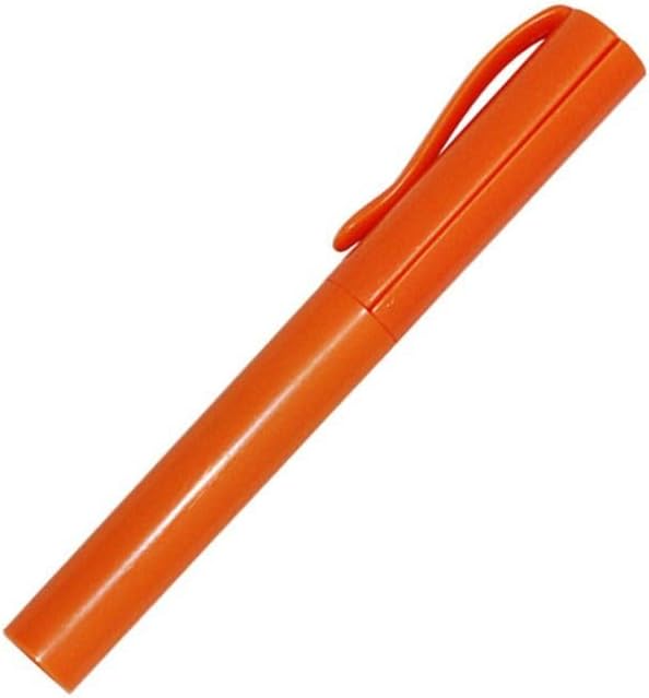 Pen Shape Scissor 5 Color Portable Handwork Art Tools Student Office DIY Paper-Cutting Safe Folding(orange)