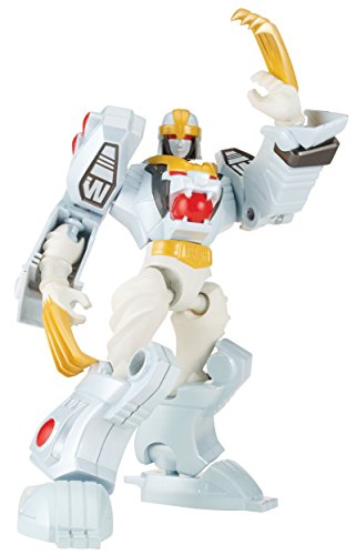 Power Rangers Dino Charge - Mixx N Morph Mighty Morphin White Ranger and Tiger Zord Action Figure