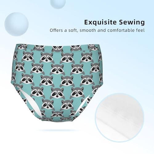 Cute Racoon Pattern Girls' Underwear Soft Cotton Little Girls Panties Comfort Briefs3